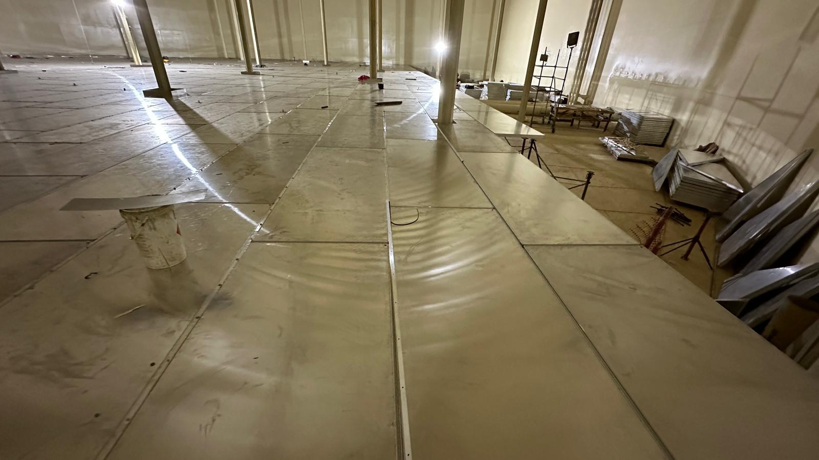 Full-contact deck panels during installation