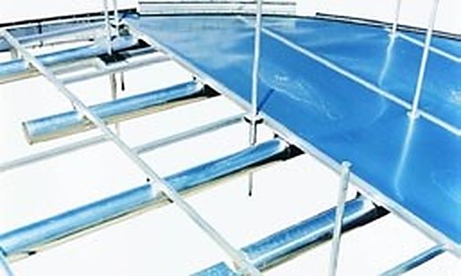 Aluminium non-contact internal floating roof structural frame
